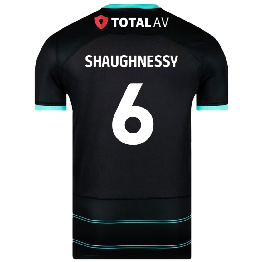 Kandiny Muži Conor Shaughnessy #6 Čierna Dresy Idegenbeli Csapatmez 2024/25 Triĭká