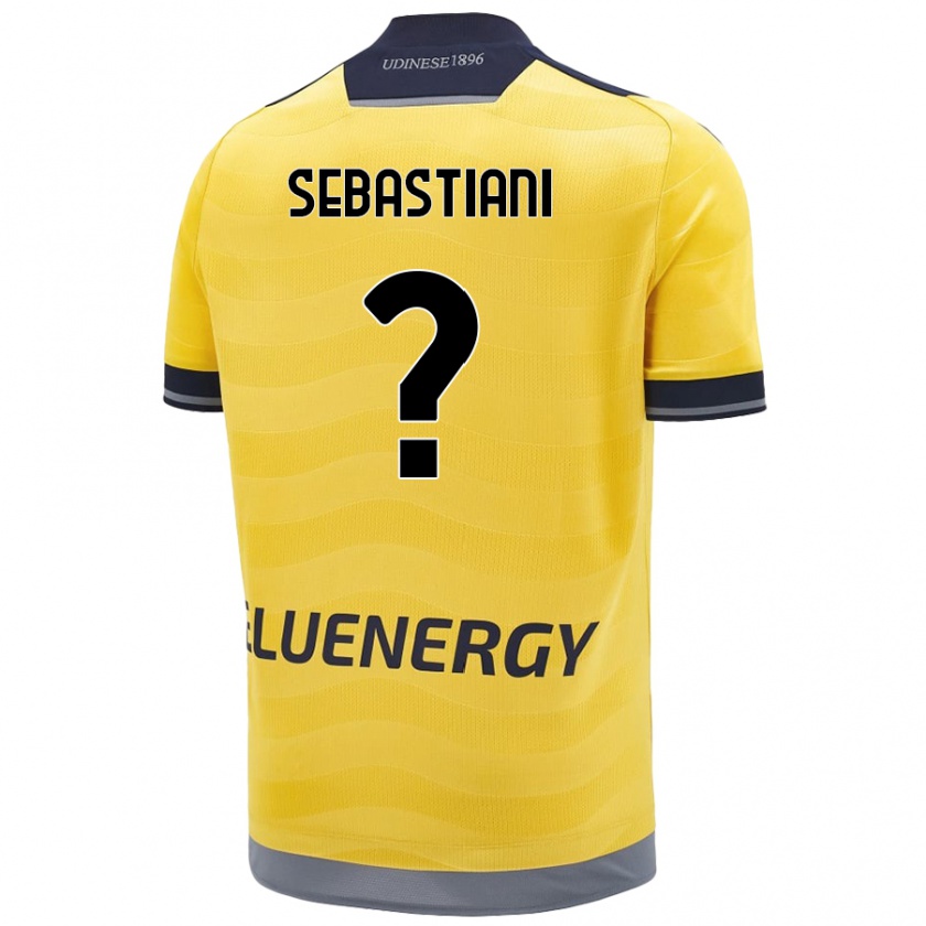 Kandiny Muži Josè Alberto Sebastiani #0 Zlatý Dresy Idegenbeli Csapatmez 2024/25 Triĭká