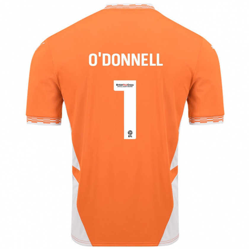 Kandiny Ženy Richard O'donnell #1 Oranžová Biela Dresy Hazai Csapatmez 2024/25 Triĭká