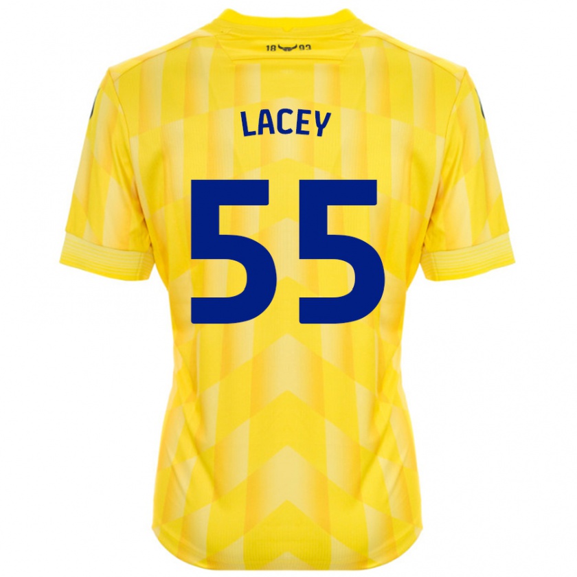 Kandiny Ženy Aaron Lacey #55 Žltá Dresy Hazai Csapatmez 2024/25 Triĭká