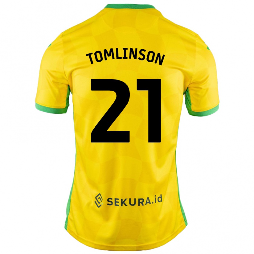 Kandiny Ženy Lauren Tomlinson #21 Žltá Zelená Dresy Hazai Csapatmez 2024/25 Triĭká