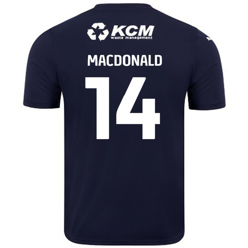 Kandiny Ženy Alex Macdonald #14 Námornícka Modrá Dresy Idegenbeli Csapatmez 2024/25 Triĭká