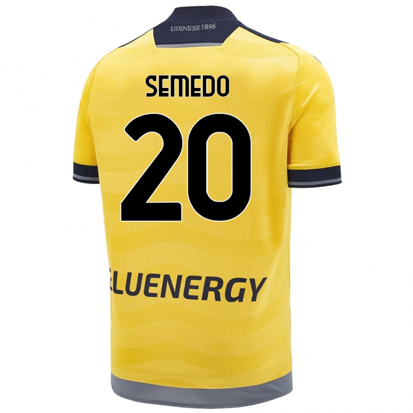 Kandiny Ženy Vivaldo Semedo #20 Zlatý Dresy Idegenbeli Csapatmez 2024/25 Triĭká