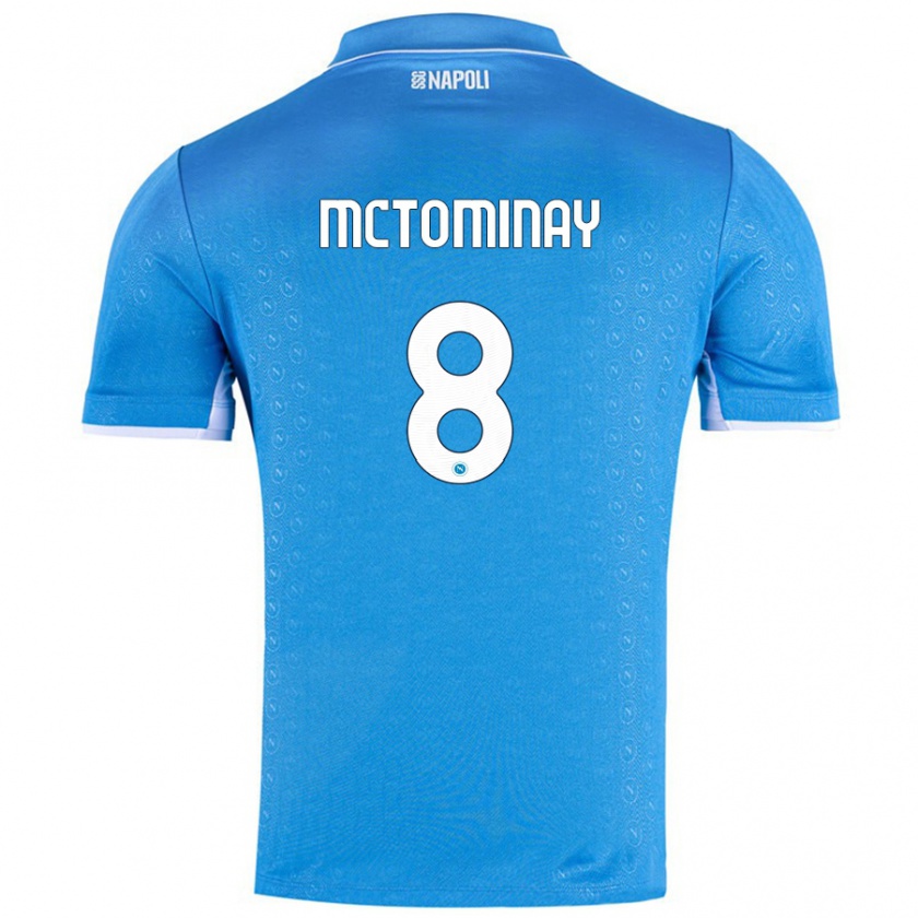 Kandiny Deti Scott Mctominay #8 Nebesky Modrá Dresy Hazai Csapatmez 2024/25 Triĭká