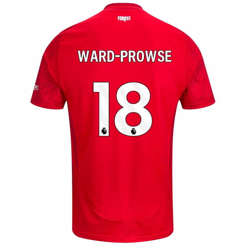 Kandiny Deti James Ward-Prowse #18 Červená Biela Dresy Hazai Csapatmez 2024/25 Triĭká