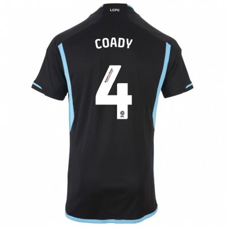 Kandiny Deti Conor Coady #4 Čierna Dresy Idegenbeli Csapatmez 2023/24 Triĭká