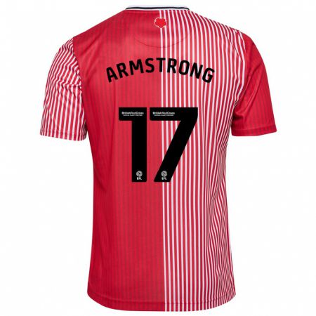 Kandiny Deti Stuart Armstrong #17 Červená Dresy Hazai Csapatmez 2023/24 Triĭká