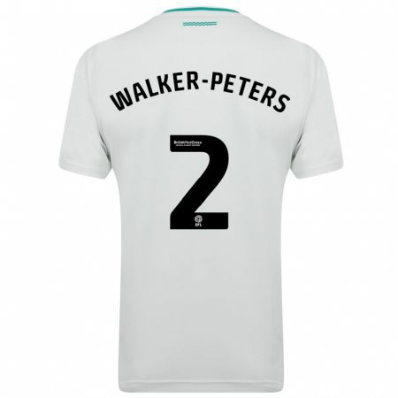 Kandiny Deti Kyle Walker-Peters #2 Biely Dresy Idegenbeli Csapatmez 2023/24 Triĭká