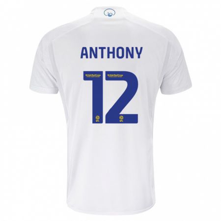 Kandiny Muži Jaidon Anthony #12 Biely Dresy Hazai Csapatmez 2023/24 Triĭká