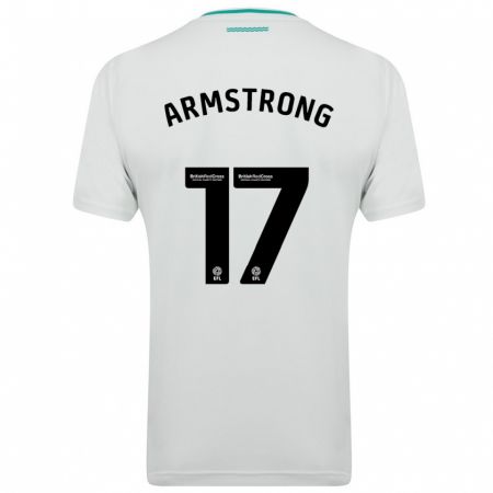 Kandiny Ženy Stuart Armstrong #17 Biely Dresy Idegenbeli Csapatmez 2023/24 Triĭká