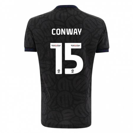 Kandiny Ženy Tommy Conway #15 Čierna Dresy Idegenbeli Csapatmez 2023/24 Triĭká