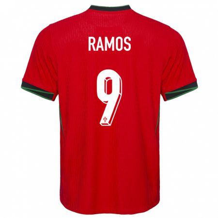 Kandiny Deti Portugalsko Goncalo Ramos #9 Červená Dresy Hazai Csapatmez 24-26 Triĭká