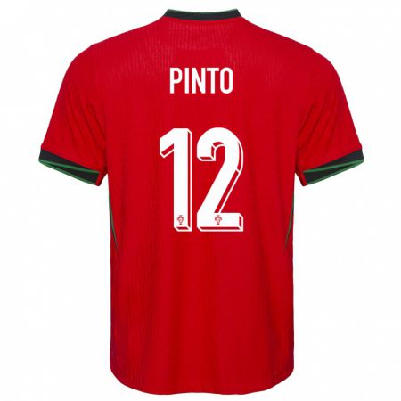 Kandiny Deti Portugalsko Diogo Pinto #12 Červená Dresy Hazai Csapatmez 24-26 Triĭká