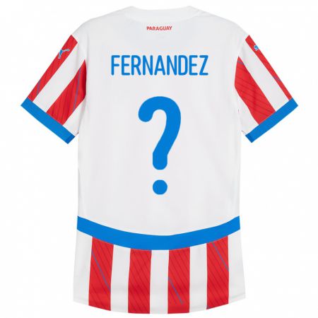 Kandiny Deti Paraguaj Diego Fernández #0 Biela Červená Dresy Hazai Csapatmez 24-26 Triĭká