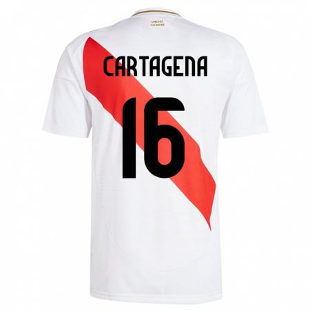 Kandiny Deti Peru Wilder Cartagena #16 Biely Dresy Hazai Csapatmez 24-26 Triĭká