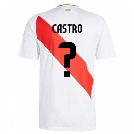 Kandiny Deti Peru Maxloren Castro #0 Biely Dresy Hazai Csapatmez 24-26 Triĭká