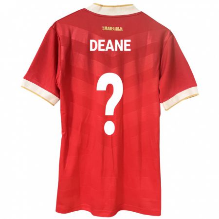Kandiny Deti Panama Sean Deane #0 Červená Dresy Hazai Csapatmez 24-26 Triĭká