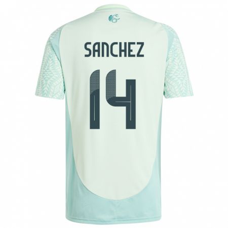 Kandiny Deti México Erick Sanchez #14 Bielizeň Zelená Dresy Idegenbeli Csapatmez 24-26 Triĭká