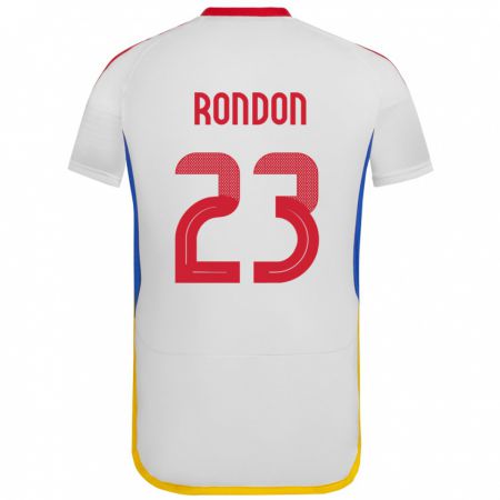 Kandiny Deti Venezuela Salomón Rondón #23 Biely Dresy Idegenbeli Csapatmez 24-26 Triĭká