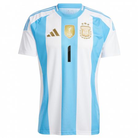 Kandiny Muži Argentína Francisco Gomez #1 Biela Modrá Dresy Hazai Csapatmez 24-26 Triĭká
