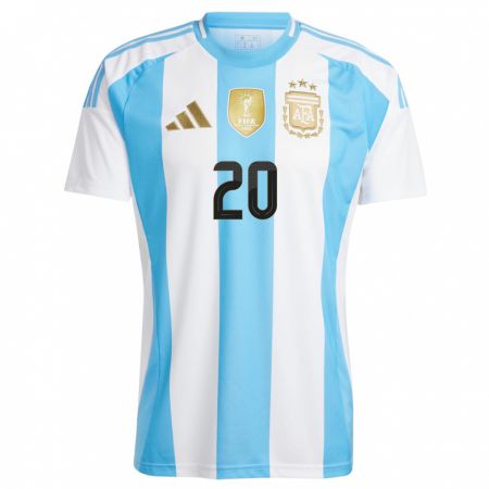 Kandiny Muži Argentína Alexis Mac Allister #20 Biela Modrá Dresy Hazai Csapatmez 24-26 Triĭká