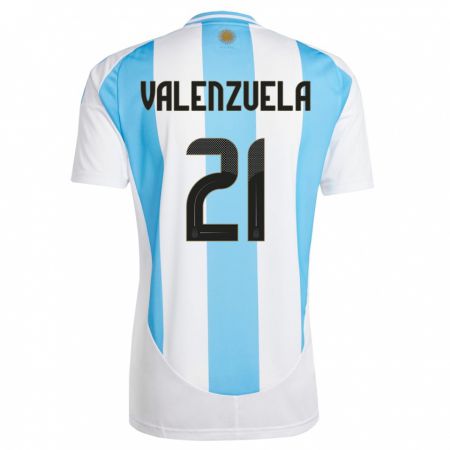 Kandiny Muži Argentína Fernando Valenzuela #21 Biela Modrá Dresy Hazai Csapatmez 24-26 Triĭká