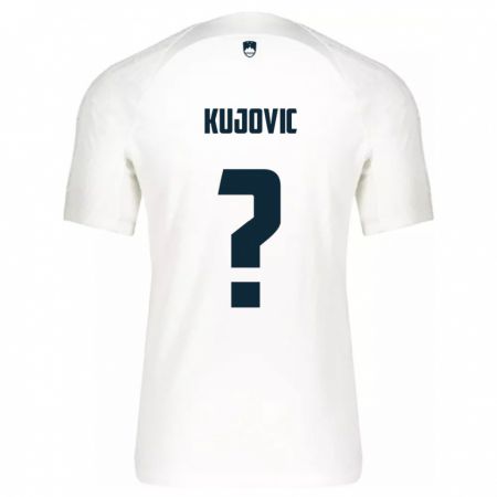 Kandiny Muži Slovinsko Tian Kujovic #0 Biely Dresy Hazai Csapatmez 24-26 Triĭká