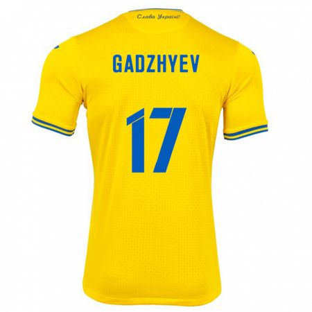 Kandiny Muži Ukrajina Ramik Gadzhyev #17 Žltá Dresy Hazai Csapatmez 24-26 Triĭká