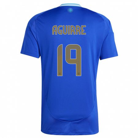Kandiny Muži Argentína Brian Aguirre #19 Modrá Dresy Idegenbeli Csapatmez 24-26 Triĭká