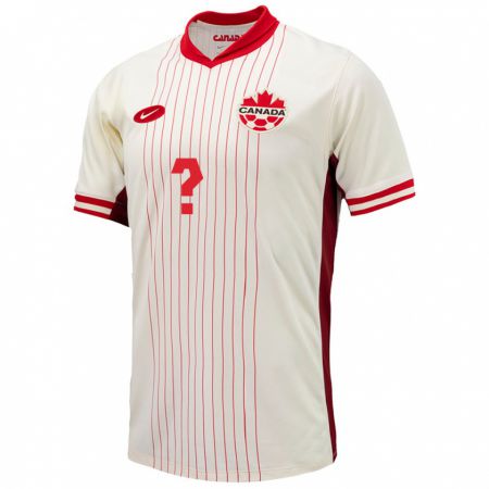 Kandiny Muži Kanada Max Piepgrass #0 Biely Dresy Idegenbeli Csapatmez 24-26 Triĭká