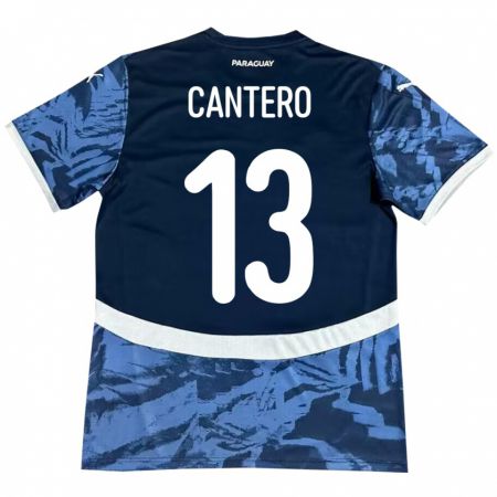 Kandiny Muži Paraguaj Alexis Cantero #13 Modrá Dresy Idegenbeli Csapatmez 24-26 Triĭká