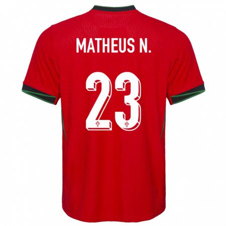 Kandiny Ženy Portugalsko Matheus Nunes #23 Červená Dresy Hazai Csapatmez 24-26 Triĭká