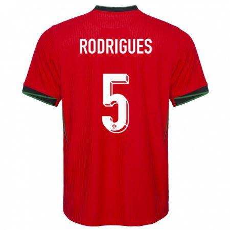 Kandiny Ženy Portugalsko Rafael Rodrigues #5 Červená Dresy Hazai Csapatmez 24-26 Triĭká