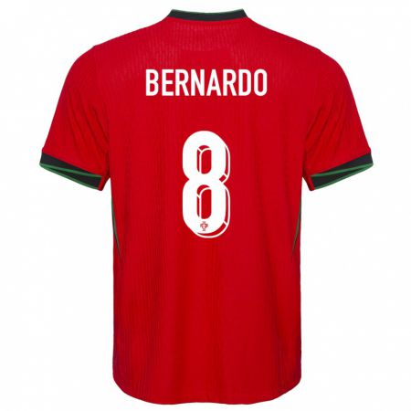 Kandiny Ženy Portugalsko Paulo Bernardo #8 Červená Dresy Hazai Csapatmez 24-26 Triĭká
