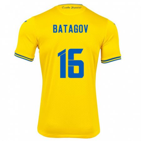 Kandiny Ženy Ukrajina Arseniy Batagov #16 Žltá Dresy Hazai Csapatmez 24-26 Triĭká