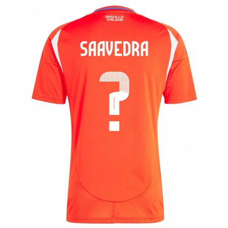 Kandiny Ženy Čile Danilo Saavedra #0 Červená Dresy Hazai Csapatmez 24-26 Triĭká