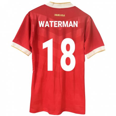 Kandiny Ženy Panama Cecilio Waterman #18 Červená Dresy Hazai Csapatmez 24-26 Triĭká