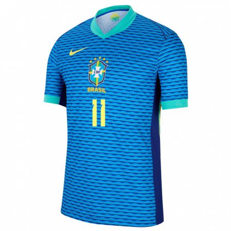 Kandiny Ženy Brazília Everton Ribeiro #11 Modrá Dresy Idegenbeli Csapatmez 24-26 Triĭká