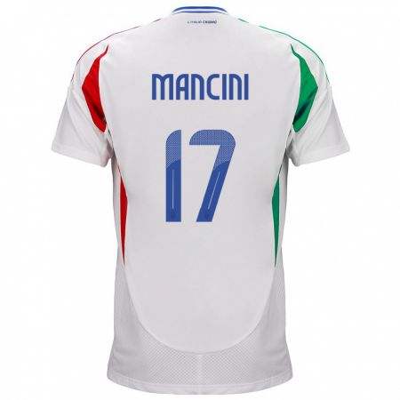 Kandiny Ženy Taliansko Gianluca Mancini #17 Biely Dresy Idegenbeli Csapatmez 24-26 Triĭká
