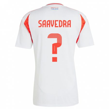 Kandiny Ženy Čile Danilo Saavedra #0 Biely Dresy Idegenbeli Csapatmez 24-26 Triĭká