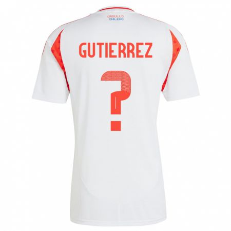 Kandiny Ženy Čile Felipe Gutierrez #0 Biely Dresy Idegenbeli Csapatmez 24-26 Triĭká