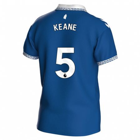 Kandiny Deti Michael Keane #5 Kráľovská Modrá Dresy Hazai Csapatmez 2023/24 Triĭká