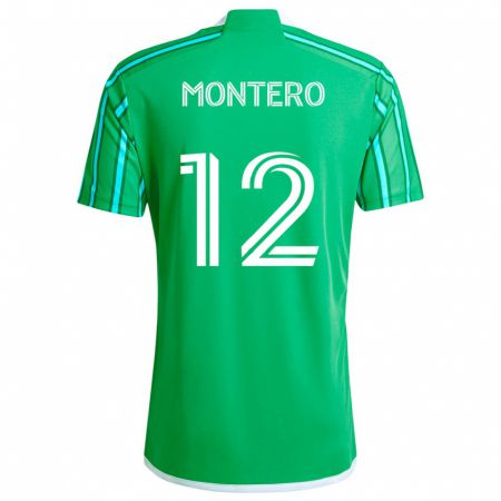 Kandiny Deti Fredy Montero #12 Zelená Biela Dresy Hazai Csapatmez 2024/25 Triĭká