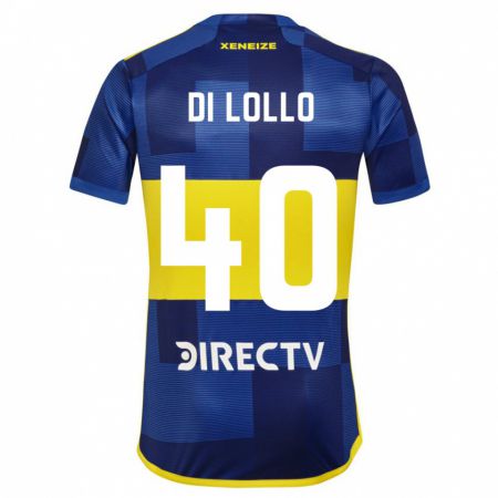 Kandiny Deti Lautaro Di Lollo #40 Modrá Žltá Dresy Hazai Csapatmez 2024/25 Triĭká