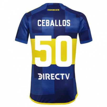 Kandiny Deti Julián Ceballos #50 Modrá Žltá Dresy Hazai Csapatmez 2024/25 Triĭká