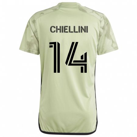 Kandiny Deti Giorgio Chiellini #14 Svetlo Zelená Dresy Idegenbeli Csapatmez 2024/25 Triĭká