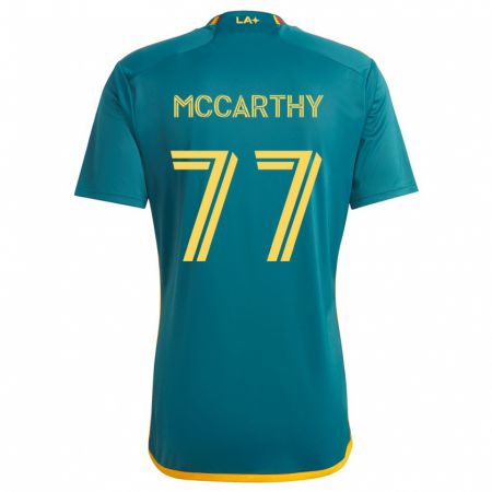 Kandiny Deti John Mccarthy #77 Zelená Žltá Dresy Idegenbeli Csapatmez 2024/25 Triĭká