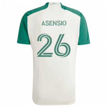 Kandiny Deti Charlie Asensio #26 Opálené Farby Zelená Dresy Idegenbeli Csapatmez 2024/25 Triĭká