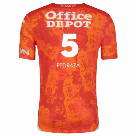 Kandiny Deti Pedro Pedraza #5 Oranžová Biela Dresy Idegenbeli Csapatmez 2024/25 Triĭká