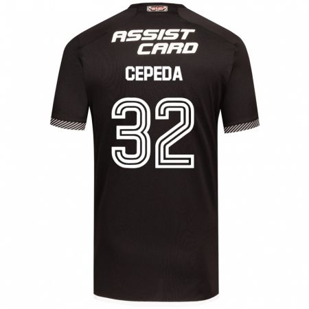 Kandiny Deti Lucas Cepeda #32 Čierna Biela Dresy Idegenbeli Csapatmez 2024/25 Triĭká